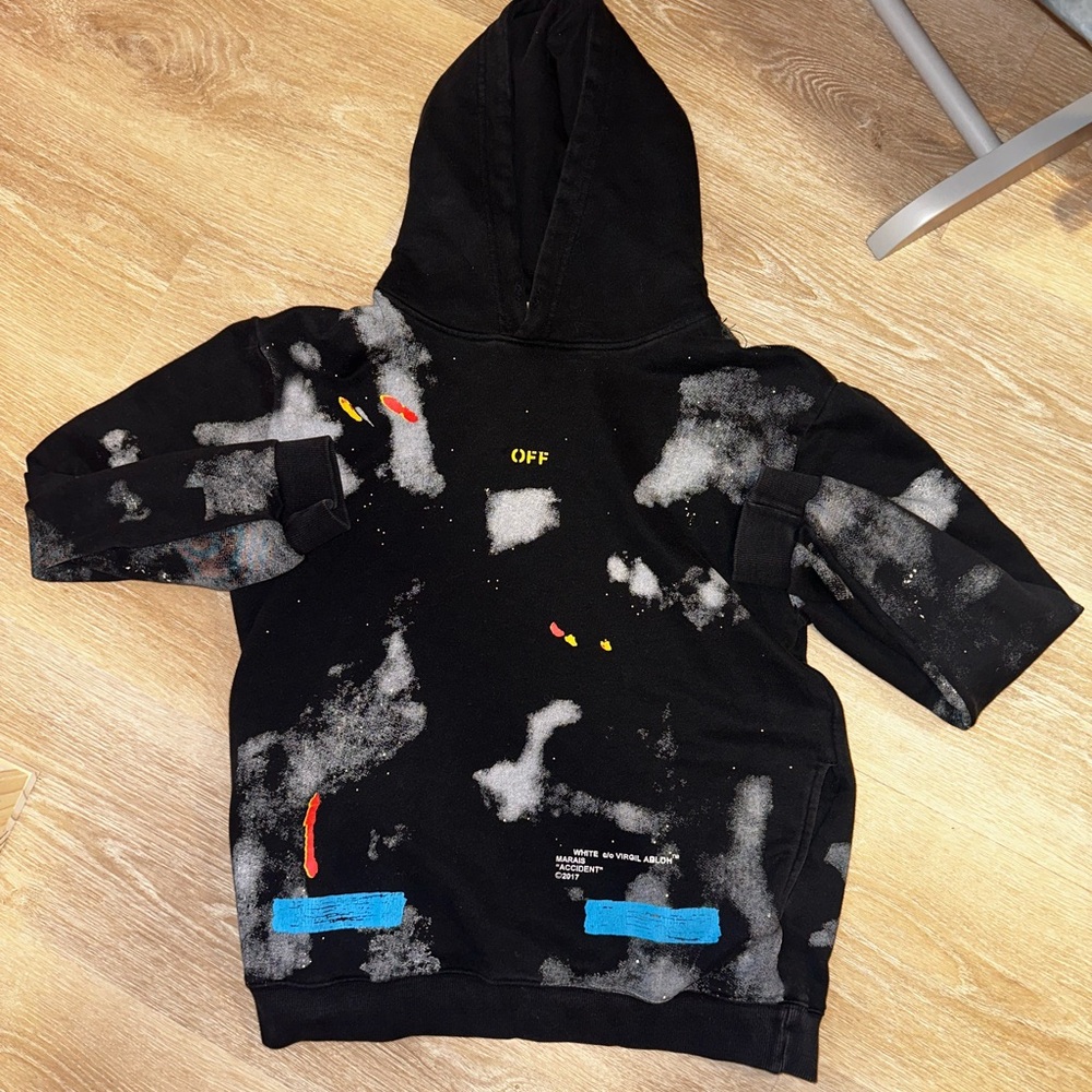 2015 Off-White “Accident” hoodie by Virgil Abloh